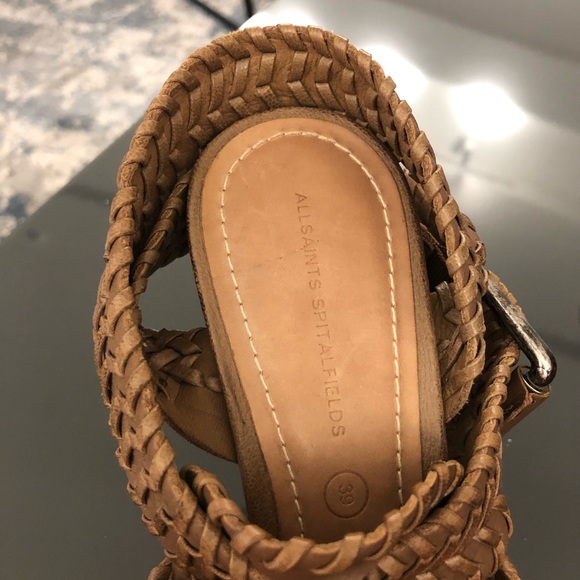 All Saints Bianca Woven Platform Heels EU 39 - Picture 5 of 8